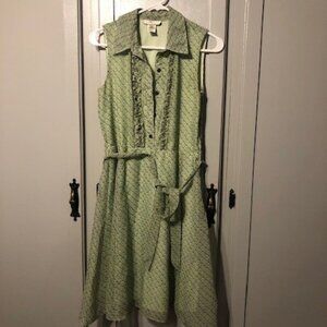 DBY Sleeveless Green Dress